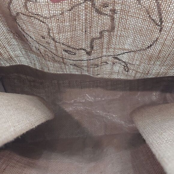 Free People Apolis Burlap Wine Tote Bag - Picture 11 of 15